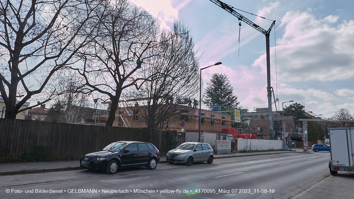 07.03.2023 - Baustelle Niederalmstrasse 16 in Neuperlach